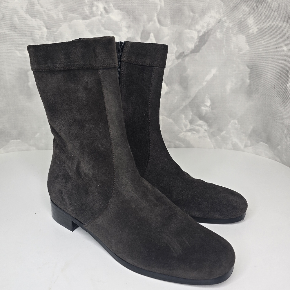 Belset Menorca Suede Leather Mid Height Boot Made In Spain
